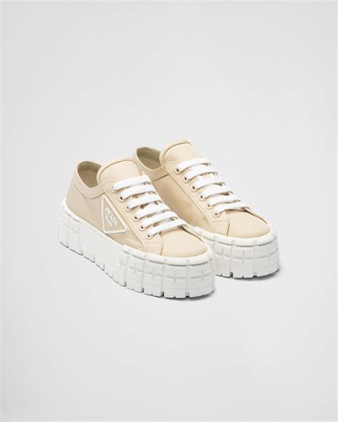 prada tan sneakers|high top Prada sneakers.